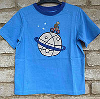 1, Плотная хлопковая футболка с аппликацией Вокруг света Джимбори Gymboree Размер 5Т Рост 107-115 см