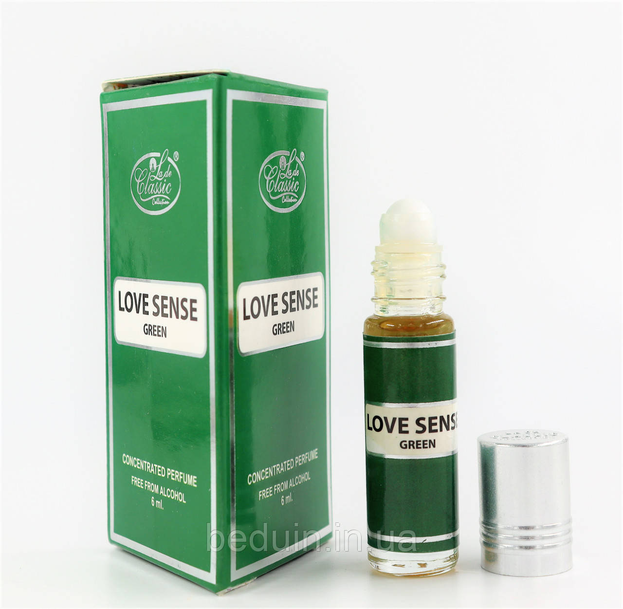 Шлейфові олійні парфуми Love Sense Green Яблуко від LADY CLASSIC PERFUMES
