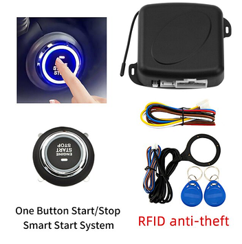 ОРИГІНАЛ Кнопка СТАРТ/СТОП з імобілайзером запуск двигуна з кнопки кнопка start старт стоп ПОКРАЩЕНА ЯКІСТЬ