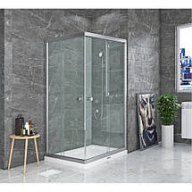 Душова кабіна Shower SATURN STN-272 120х90х190см без піддону прямокутна матове скло, фото 3