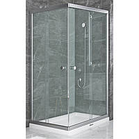 Душевая кабина Shower SATURN STN-232 120х80х190 см без поддона хром матовое стекло раздвижные двери