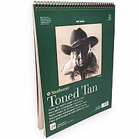 Strathmore тонированная бумага Toned Tan, серия 400, 24 листа, 28х36 см, 118 г/м2