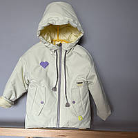 Дитяча демісезонна двохстороння куртка для дівчаток 110-134