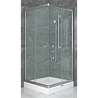 Душевая кабина Shower SATURN STN-162 80х80х190см без поддона матовое стекло раздвижные двери