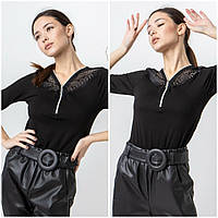 Женские кофты - 25566-ни - Стильная вискозная блузка кофта с замочком , женская батальная кофта