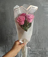 Подарки девушкам женщинам на 14 февраля 8 марта день рождения букеты из мыльных роз из твердого мыла, 3 шт.