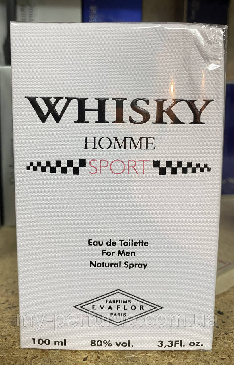 Туалетна вода Evaflor Whisky Sport Home 100 мл (м ята упаковка)