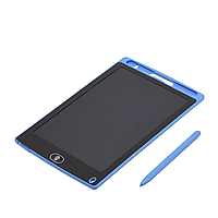 Электронный LCD планшет для рисования 8,5" Синий/ Доска для рисования и записей /Детская рисовальная планшетка