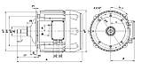 Електродвигун підйому КГЕ 2008-6ТР1 KGE 2008-6TP1 КГ 2008-6 ТР1 KG 2008-6 TP1, фото 2