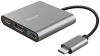 USB-хаб Trust Dalyx Aluminium 3-in-1 Multiport USB-C Adapter