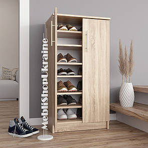 Тумба для взуття на 2 двері з регульованими по висоті полицями