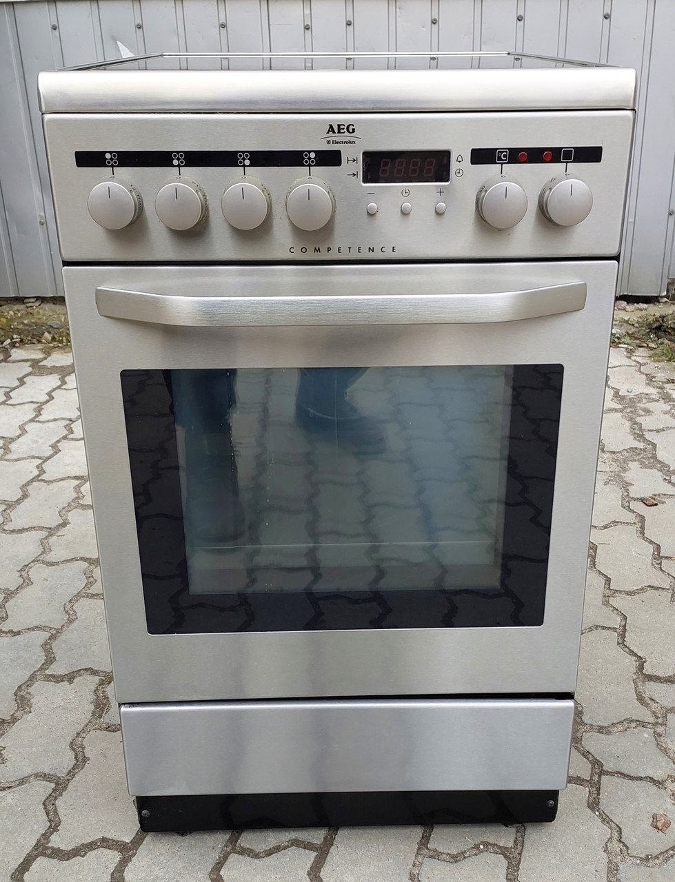 Кухонна електро плита 50 см AEG Electrolux High Light нерж сталь