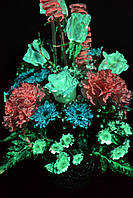 Светящаяся краска для нанесения на цветы Altey Flower 0,25 кг / Светящаяся в темноте краска для цветов Классический с зеленым свечением