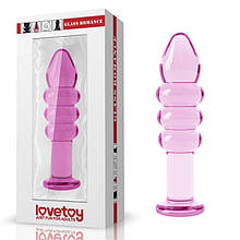 Скляний фалоімітатор Glass Romance 5.5" Pink