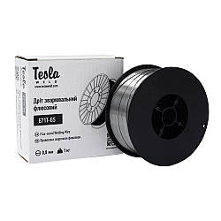 Дріт флюсовий 10 шт Tesla Weld E71T-GS 0,8мм 1кг (самозахисний)