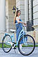 Велосипед жіночий міський VANESSA 26 Sky Blue з кошиком Польща, фото 2