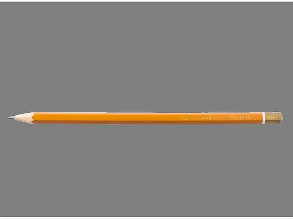 Олівець графітовий PROFESSIONAL 2H, жовтий,без гумки,12шт BM.8545-12 ТМ BUROMAX FG, фото 1