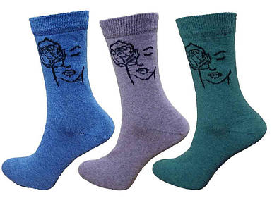 Шкарпетки 206 WS високі сілует обличчя р.36-40 12 ТМ Житомир