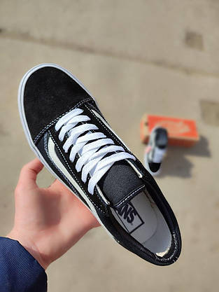 Чоловічі кеди Vans Old Skool Black/White кеди кросівки чорно-білі унісекс жіночі 41- 44,5 р 2025, фото 4