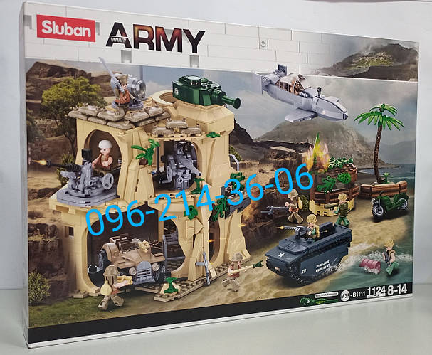 Конструктор Армия SLUBAN M38-B1111 "Военная база, битва за Иводзиму ...
