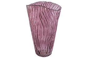 Ваза скляна Art, 35см, колір - фіолетовий ТОВАР ВІД ВИРОБНИКА