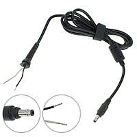 Оригинальный DC кабель питания для БП HP 90W (4.75мм+4.2мм)*1.6мм, 2 провода, (2x1мм), прямой штекер (от БП к