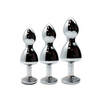Металева анальна пробка Wooomy Lollypop Double Ball Metal Plug Red M діаметр 3,1см, довжина 9,4с, фото 3