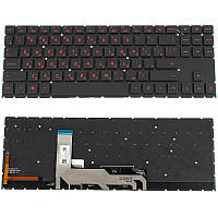 Клавиатура для ноутбука HP (Omen: 15-EK series ) rus, black, без фрейма, подсветка клавиш (RED) (ОРИГИНАЛ)