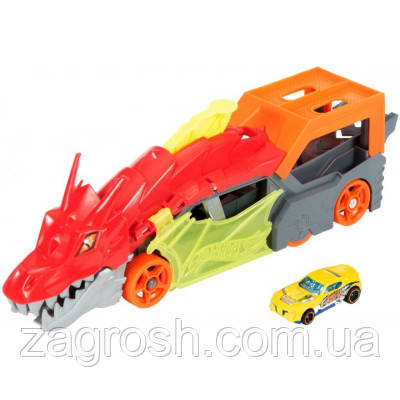 Promo Ціна! Ігровий набір Hot Wheels Вантажівка-транспортер "Паща дракона" (GTK42) - тільки на ZaGrosh.com.ua, фото 1