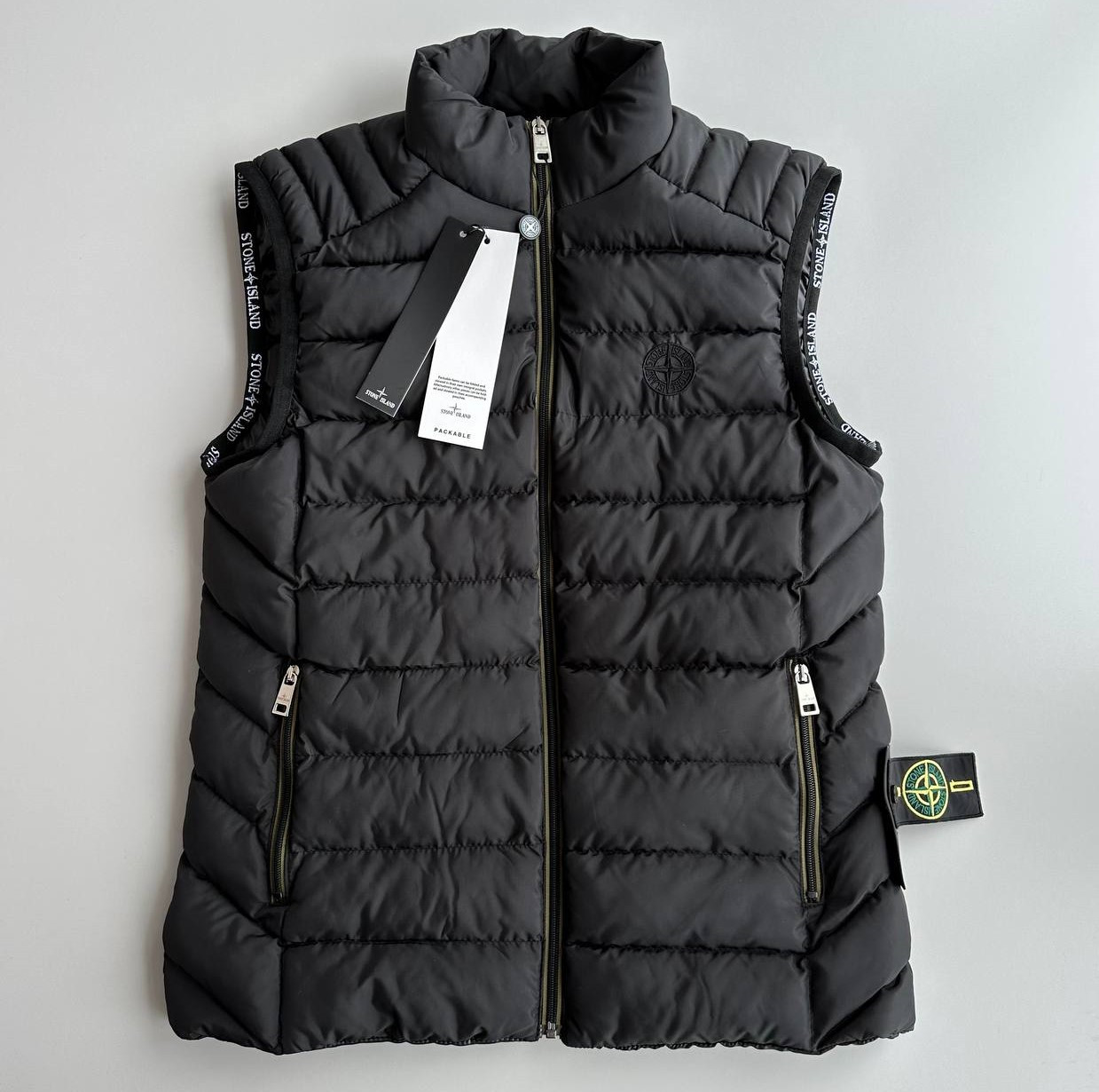 Жилет Stone Island стеганый. Мужская жилетка безрукавка спортивная ...