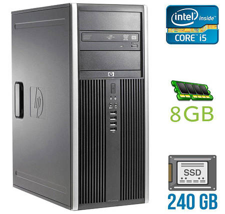 Комп'ютер HP Elite 8300/ Core i5-2500 4 ядра по 3.3 GHz/8 GB DDR3 / 240 GB SSD / HD Graphics 2000 /320 W / DVD-RW, фото 1
