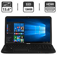 Ноутбук Б-класс Toshiba Pro C850-1LZ/15.6"/Core i3 2 ядра 2.3GHz/4GB DDR3/128GB SSD/HD Graphics 3000 / WebCam