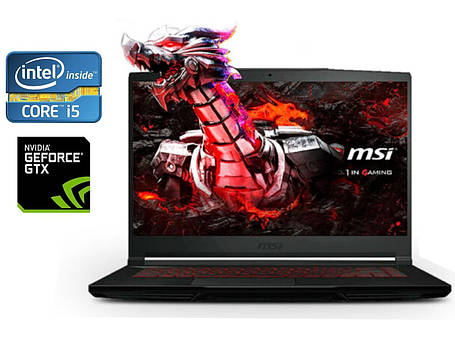 Игр.ноутбук MSI GF63 10SC/15.6"/Core i5 6 ядер 2.5GHz/16GB DDR4/256GB SSD+2TB HDD/GeForce GTX 1650 Max-Q/Win10, фото 2