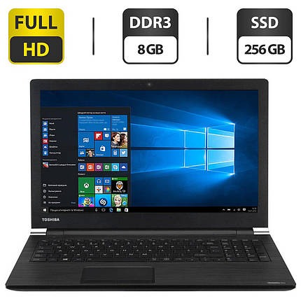 Ноутбук Б-клас Toshiba Satellite Pro A50-C-136 / 15.6" (1920x1080) TN / Intel Core i5-5200U (2 (4) ядра по, фото 2
