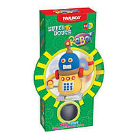 Масса для лепки Paulinda Super Dough Robot заводной механизм (шагает), желтый PL-081178-2, World-of-Toys