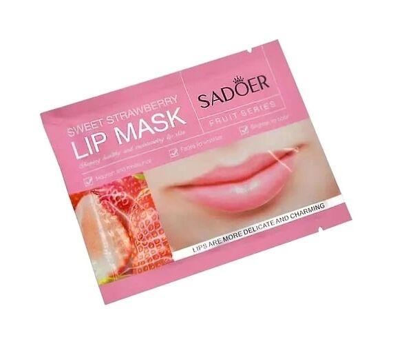Патчі гідрогелеві для губ з екстрактом полуниці SADOER Sweet Strawberry Lip Mask 8г, фото 1