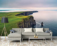 Фотообои море на стену 3D Ландшафт Природа Скалы Ирландия Океан 254x184 см Крутой берег (12671P4)+клей