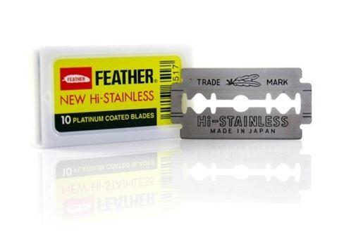 Лезвия для Безопасной Бритвы Feather New Hi-Stainless — в Категории ...