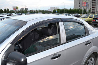 Вітровики "CT" дефлектори вікон на авто Кобра для Chevrolet Aveo I Sd 2006-2010