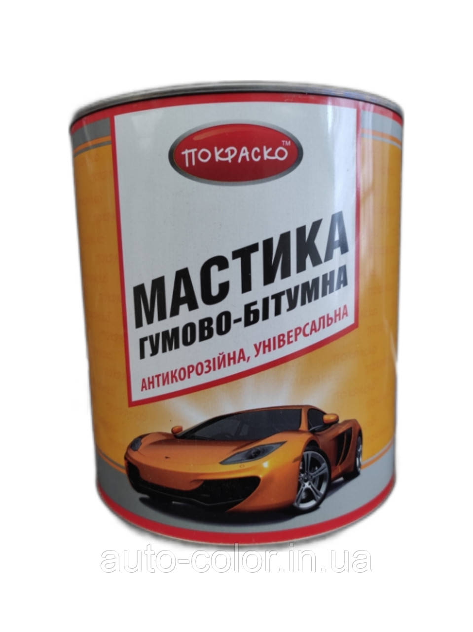Універсальна гумо-бітумна мастика Пофарбовування 2,5 кг, фото 1
