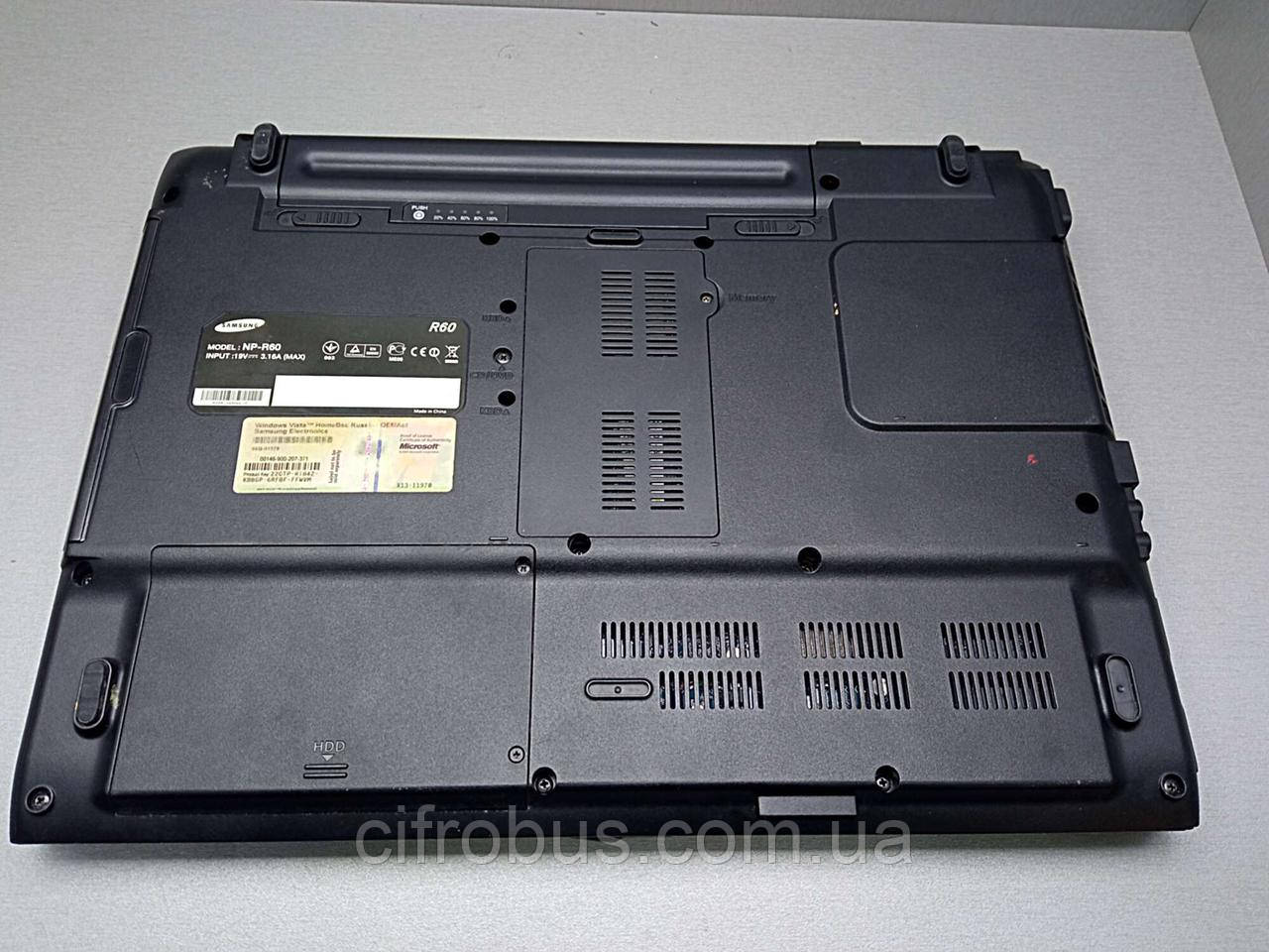 Ноутбук Б/У Samsung R60 (15.4"/1280х800/Intel Celeron M CPU 520 1.6Ghz/RAM  4GB/HDD 120GB/Radeon Xpress 1250) — Купить Недорого на Bigl.ua (1774123218)