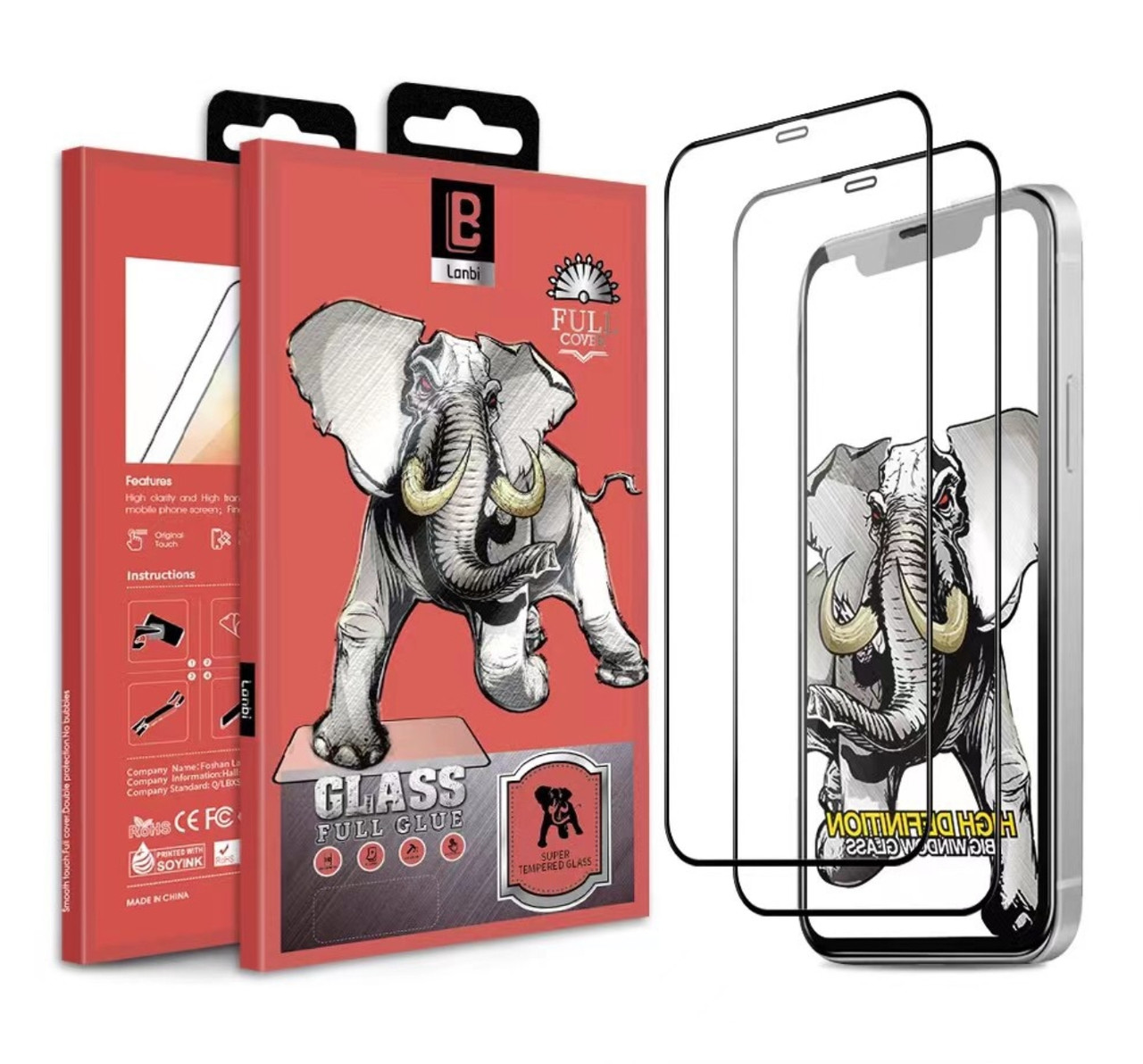 Захисне скло Lonbi протиударне для iPhone12/12pro/12pro max iPhone12/12pro/12pro max