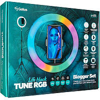 Кольцевая лампа Gelius Pro Blogger Set Life Hack Tune RGB GP-BS003