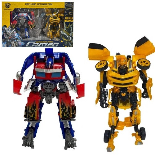 Набір трансформерів CRAZED "Бамблбі/Bumblebee та Оптимус Прайм/Optimus Prime" арт. W 8825 A, фото 1