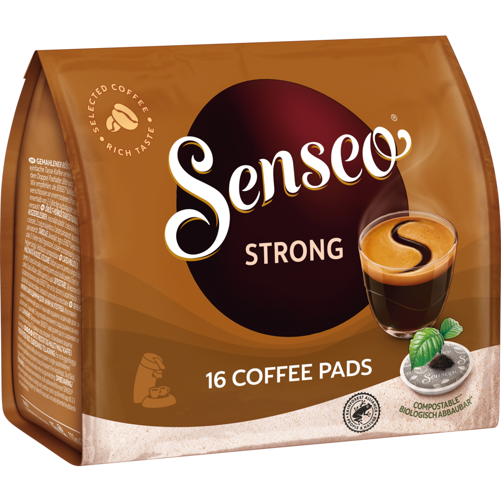 Кава в чалдах Senseo Strong 16 монодоз Philips Senseo 62 мм Нідерланди Філіпс Сенсео Стронг