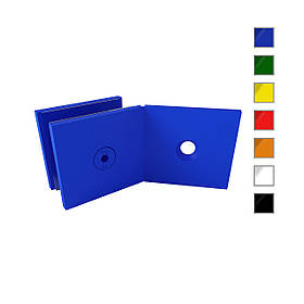 ODF-01-22-20 З'єднувач для скла до стіни з регулюванням кута, кольоровий