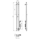 Рушникосушка електрична Flyme EF Duet Black R (терморегулятор, таймер) праве підключення, фото 10