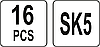 Набір прецизійних ножів YATO YT-75370 (16 предметів), фото 4