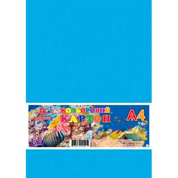 Картон кольоровий А4 9арк Офорт КА4309Е