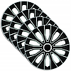 Ковпаки на колеса. Колісні ковпаки ARGO R14 VOLTEC PRO BLACK&WHITE, фото 5